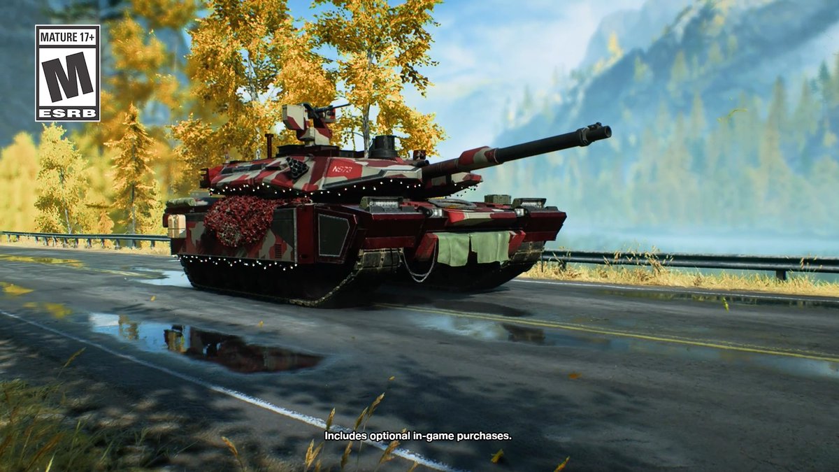Roll into the new year in RGB style with the "Big Nick" M1A5 Tank skin 🎄 Unlock it by earning 45 ribbons in any mode during the final week of Holiday Protocol in #Battlefield 2042 ❄️