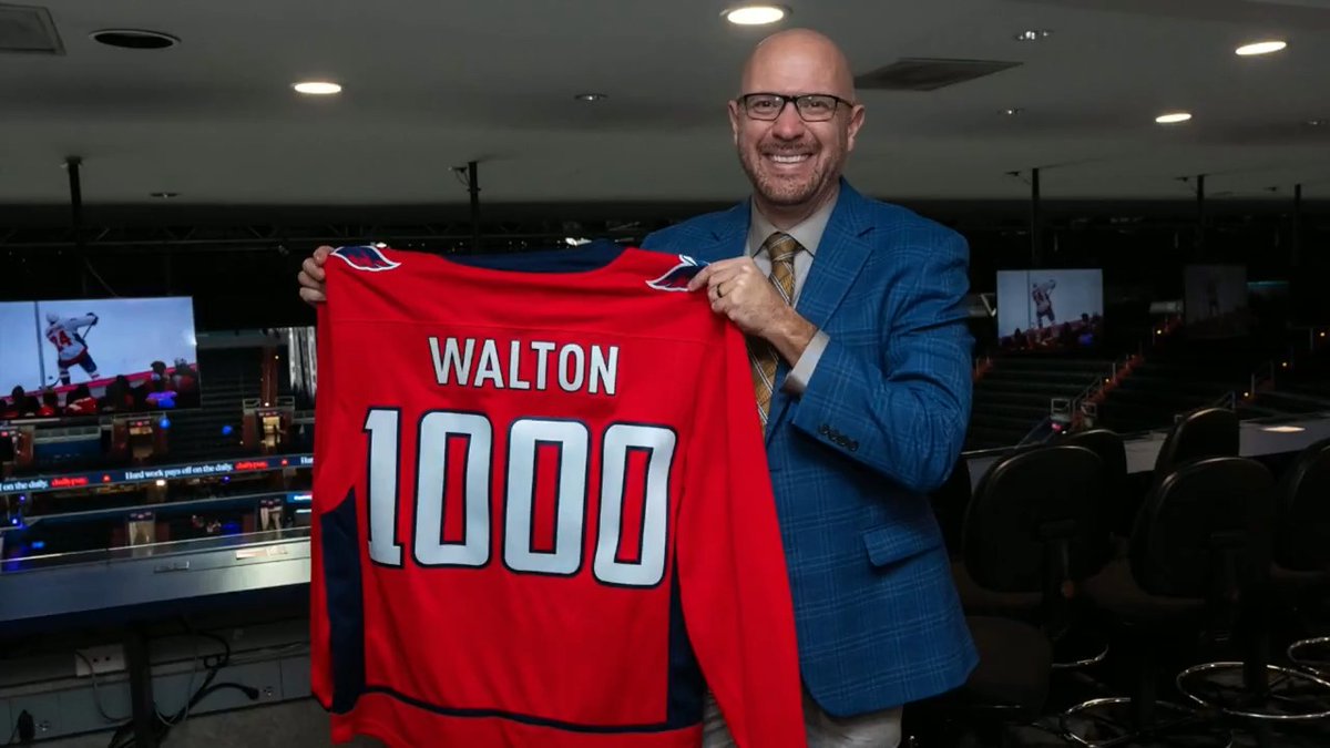 1,000 games as the voice of #ALLCAPS hockey Congrats on this major milestone, John Walton!