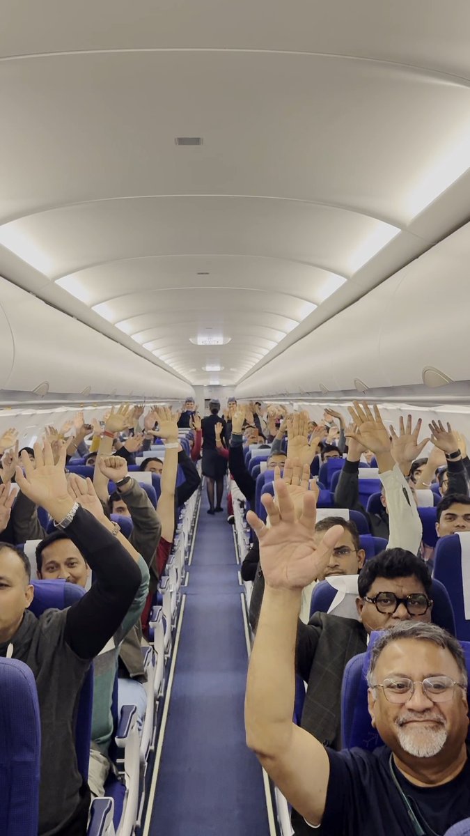 How time flies. #HappyNewYear from all of us at IndiGo. #goIndiGo #IndiaByIndiGo #2025 *Aircraft was on ground at all times