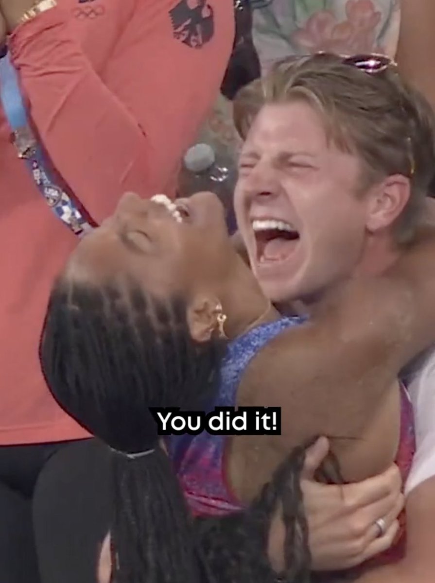 24. Tara Davis-Woodhall winning Olympic Gold as her husband, Paralympian Hunter Woodhall, cheered her on remains the single best moment of 2024