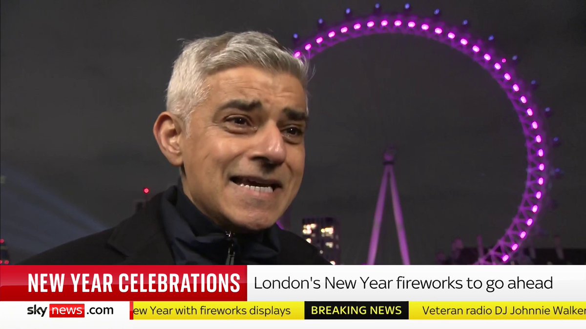 'We're on schedule to have the greatest fireworks London has ever seen' Mayor of London Sadiq Khan tells Sky News the theme for the fireworks this year will be 'hope' Latest: 📺 Sky 501, Virgin 602, Freeview 233 and YouTube