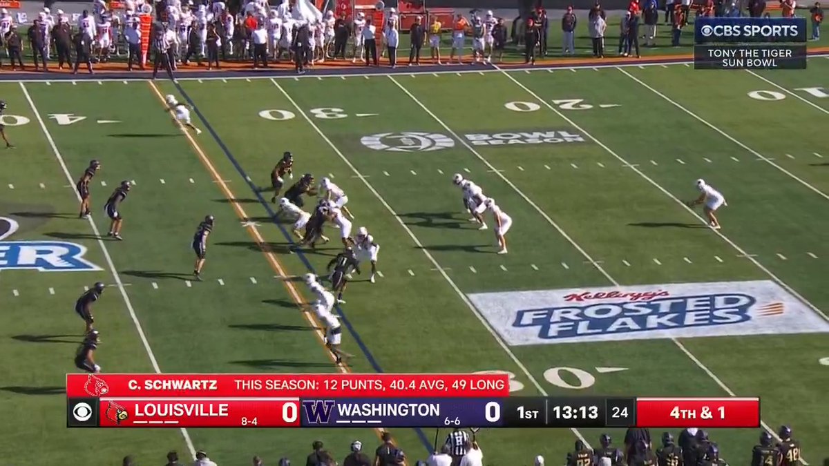 "Your punter's not out there." "He's not?" Louisville punter Brady Hodges was a late opt-out today.