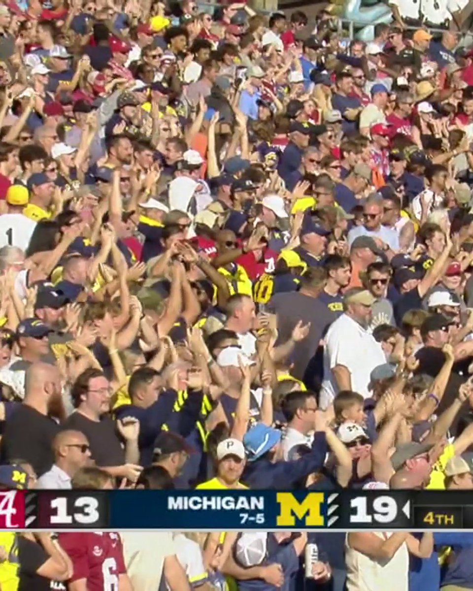 The moment Michigan took down Alabama for the second time in the 2024 calendar year:
