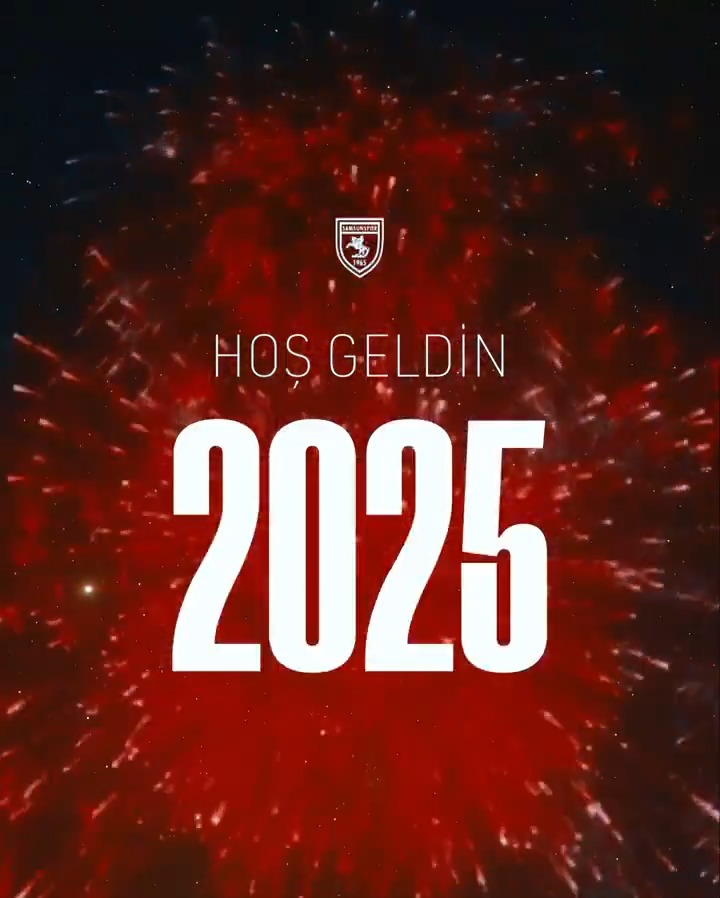 Hoş Geldin 2025! ❤️🤍 #Samsunspor