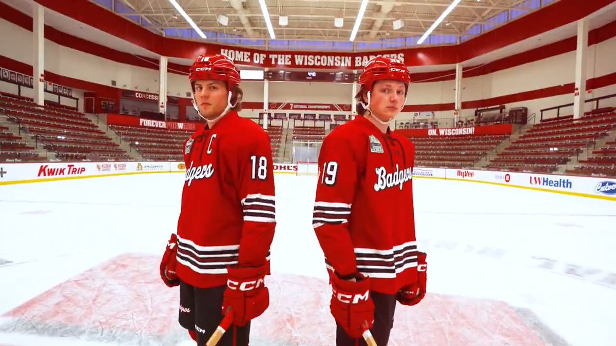 New Red Threads 👀 Our unis for Saturday’s Frozen Confines: Big Ten Hockey Series at Wrigley Field Part of @uwbadgers alternate jersey series by Under Armour