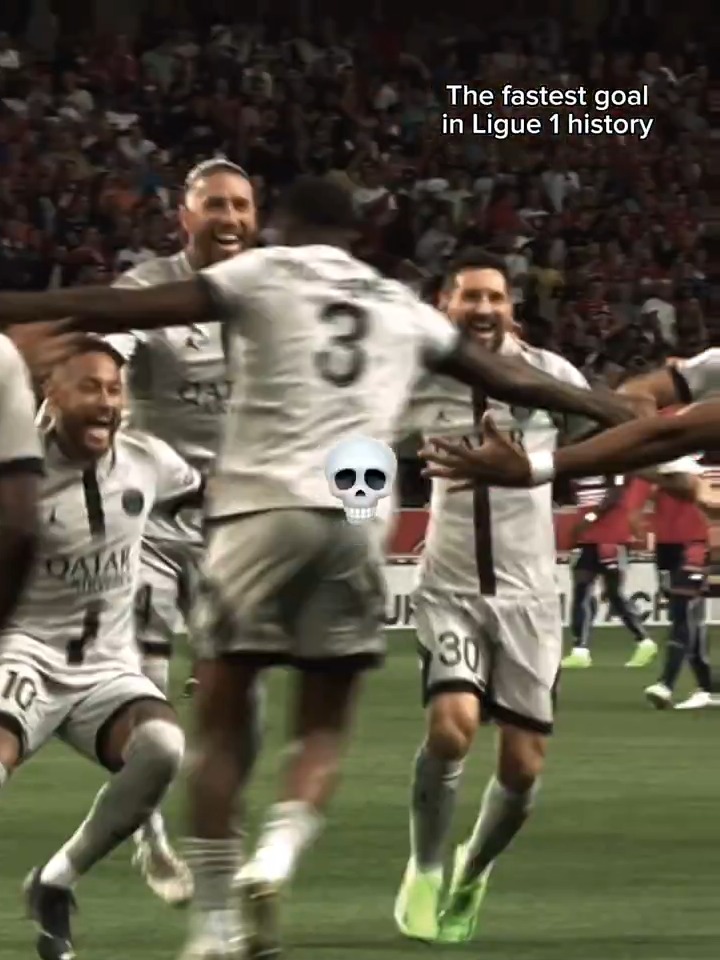 O gol mais rápido da história da Ligue 1.