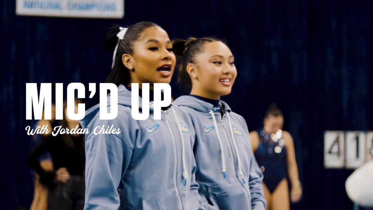 𝐌𝐢𝐜’𝐝 𝐔𝐩 🔊 Still the best hype woman around! Listen in as we mic’d up Jordan Chiles during her return to Pauley at #MeetTheBruins!