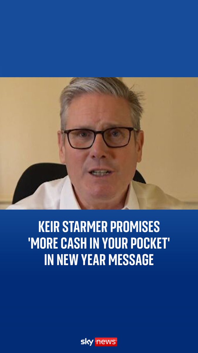 Keir Starmer has promised 'more cash in your pocket' in his New Year message. The PM said 'we have a clear plan for change' as the UK gets ready to welcome 2025.