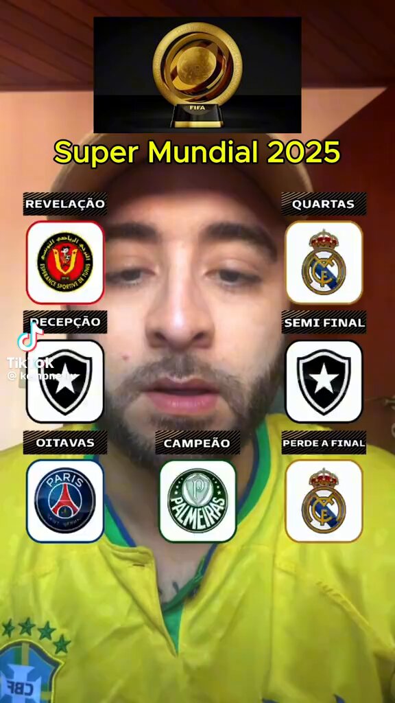 Eu escolhi acreditar nesse filtro. Palmeiras CAMPEÃO do Super Mundial 2025.