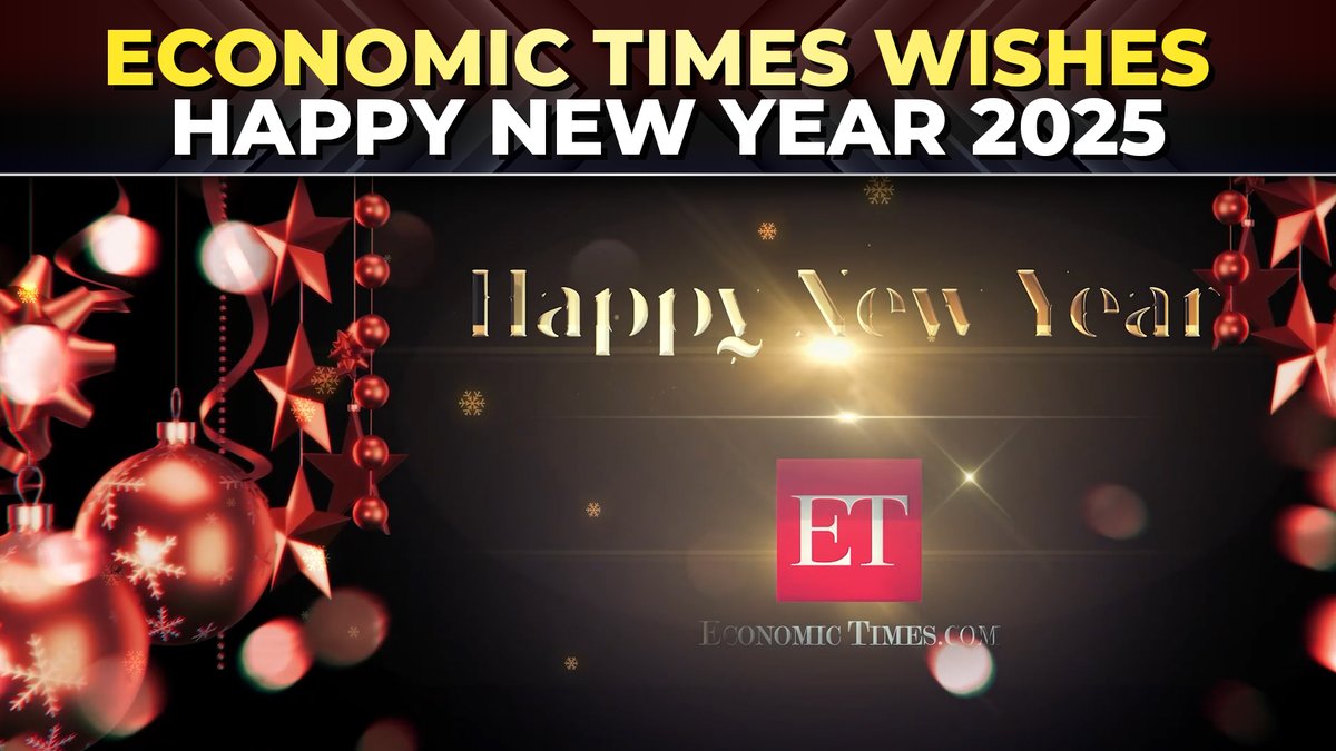 The Economic Times wishes you a very Happy New Year . . . #HappyNewYear2025