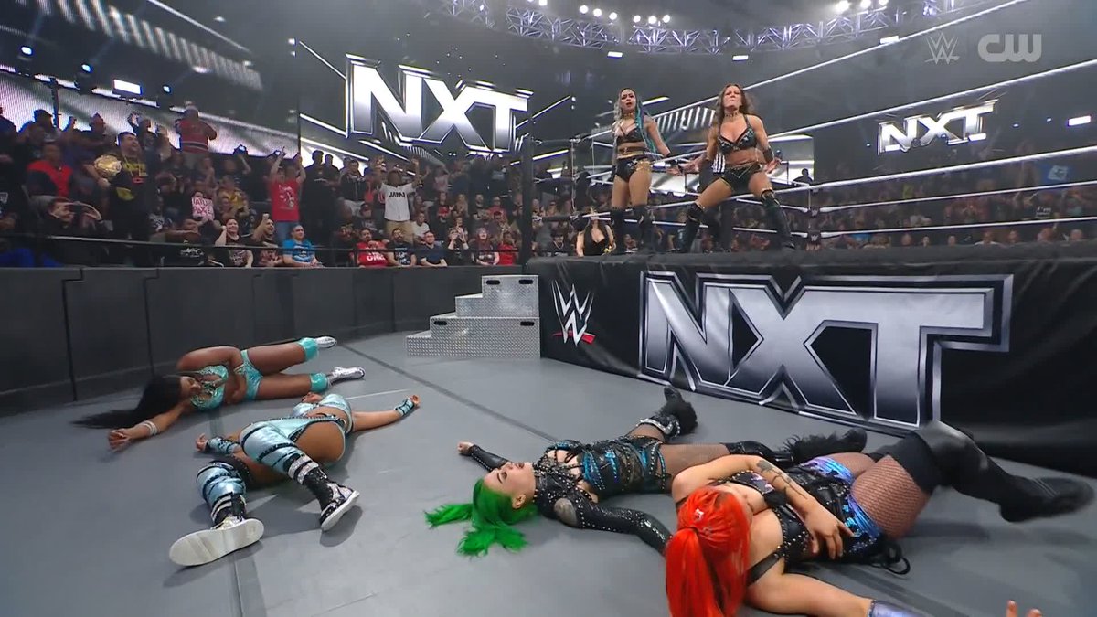 .Lacey Lane and @Katana_WWE are taking EVERYONE out! ๐ ๐ฅ #WWENXT