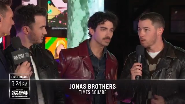 This year is the Jonas Brothers' 20th Anniversary as a group &amp; no better way to kick it off than with a #RockinEve performance! 💥 They'll be taking the stage just after midnight → don't miss it on ABC!