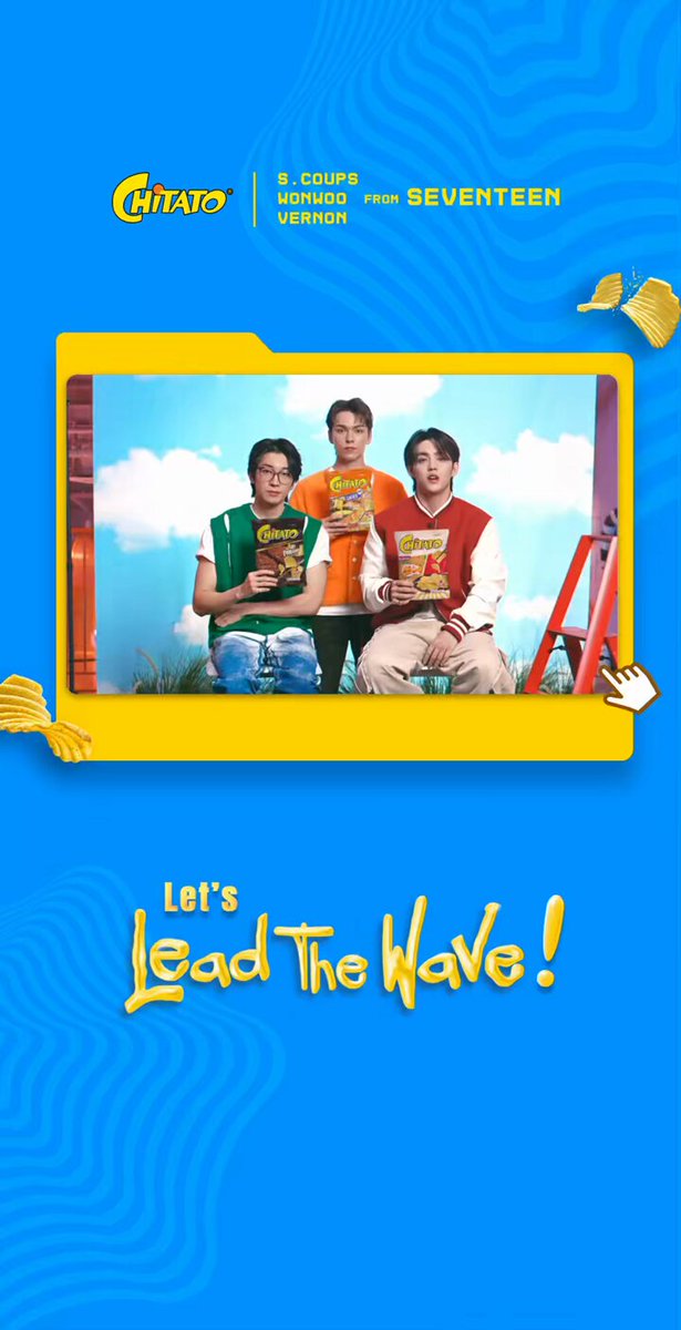 Happy new year, Friendchips! Ready for more untemplated happiness this year?! 🥳 Ke depannya, masih banyak keseruan lain bersama S.COUPS, WONWOO &amp; VERNON dari SEVENTEEN, lho! Nantikan terus ya, Friendchips! 🤩🫵🏻 #ChitatoLeadTheWave #LifeIsNeverFlat
