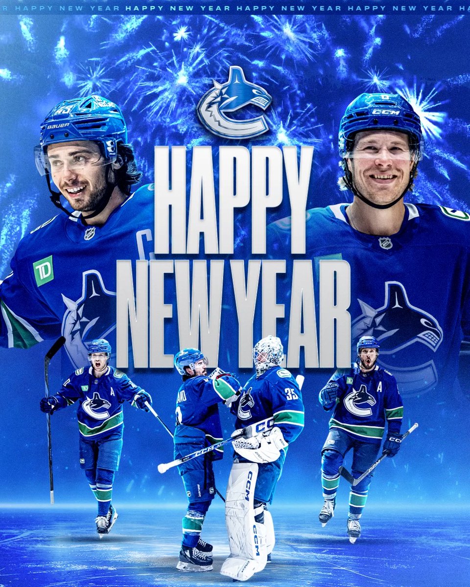 Wishing you a Happy New Year, #Canucks fans! 🎆