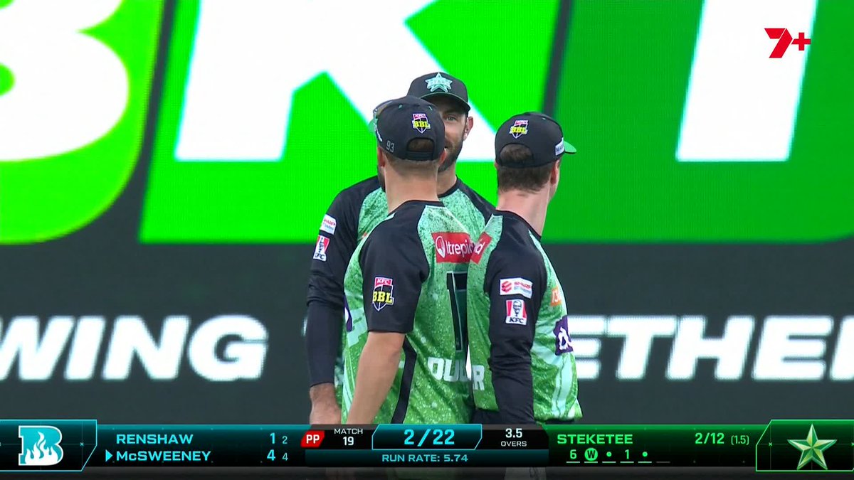 A very important discussion with Glenn Maxwell on who is taller out of Ben Duckett and Sam Harper... And using the old-fashioned back-to-back method, we've got an answer 😂 #BBL14