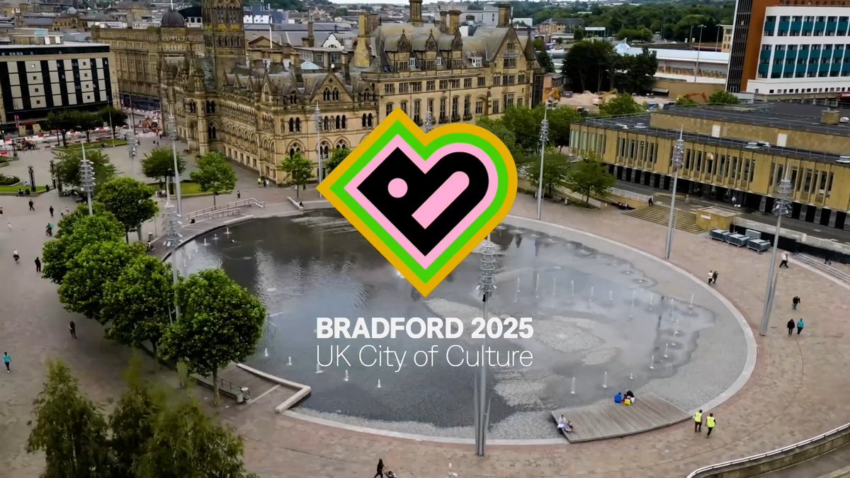 "Welcome to 2025!" Creative director Shanaz Gulzar welcomes the world to Bradford as we start a thrilling year of culture! 💚💛🩷