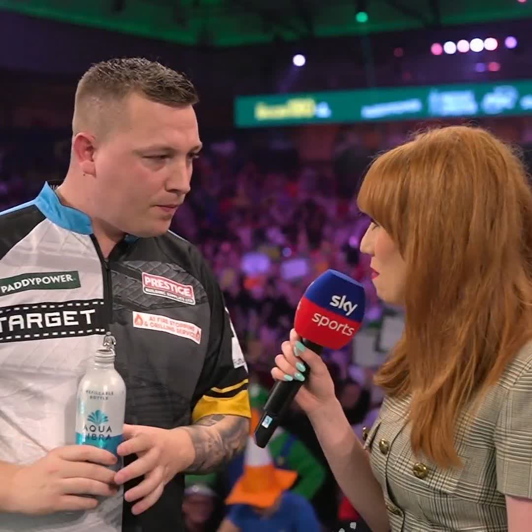 "I've never been so nervous throwing at a winning double than I have today" 😅 Chris Dobey reflects on reaching the World Darts Championship semi-finals 🎉