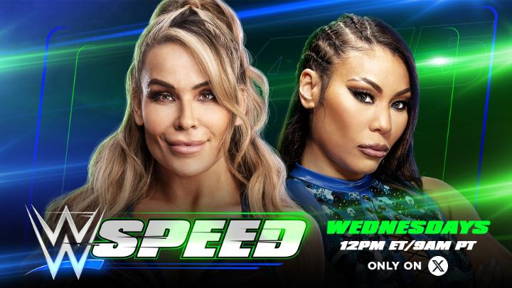 TODAY on #WWESpeed! Nattie and Michin go head-to-head in the Women's No. 1 Contender's Tournament! Who will advance to the #WWESpeed Championship Match and face Candice LeRae next week? 👀
