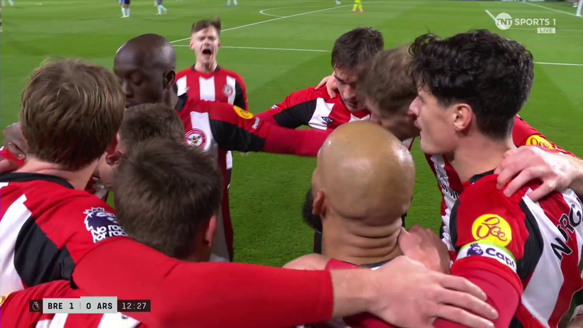 Bryan Mbeumo stuns Arsenal with a brilliant near post finish to beat David Raya 💥 📺 TNT Sports &amp; discovery+ UK