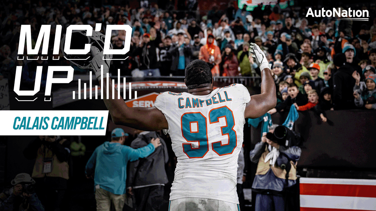 🗣️ Physical physical physical! 9 minutes of Calais Campbell mic'd up will have you ready to run through a brick wall 🧱😤