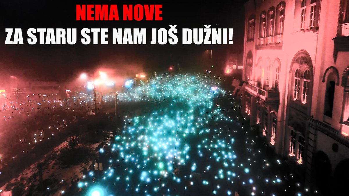 The massive student demonstrations in Serbia continue. The corrupt regime must resign.