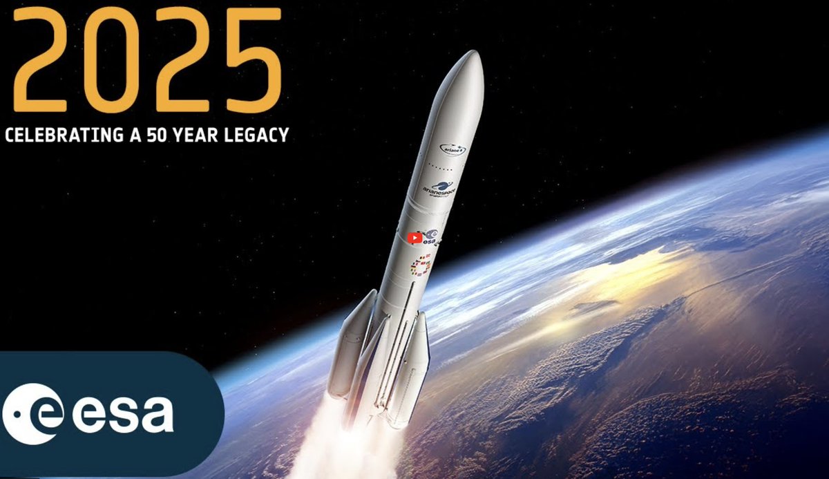 Let's take a look at what #2025 has in store as we mark half a century of joint European achievement – with firsts and breakthroughs in science, exploration and technology, and the space infrastructure and economy that power Europe today! #50YearsOfESA 🎥