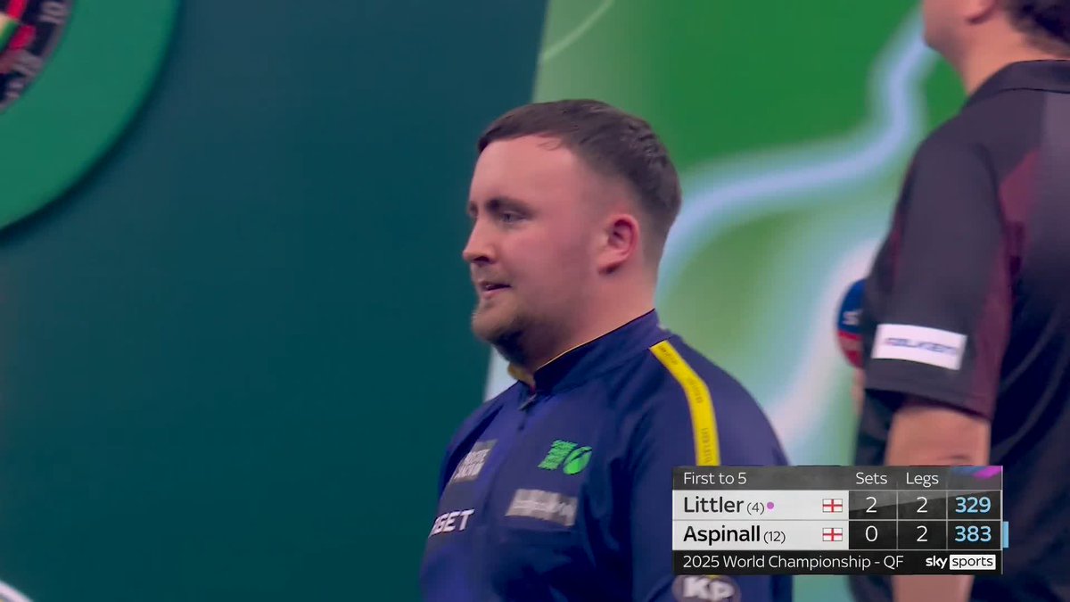 ASPINALL BITES BACK!! Nathan Aspinall gets a foothold in this Quarter-Final as he clinches the third set 3-2! 📺 #WCDarts