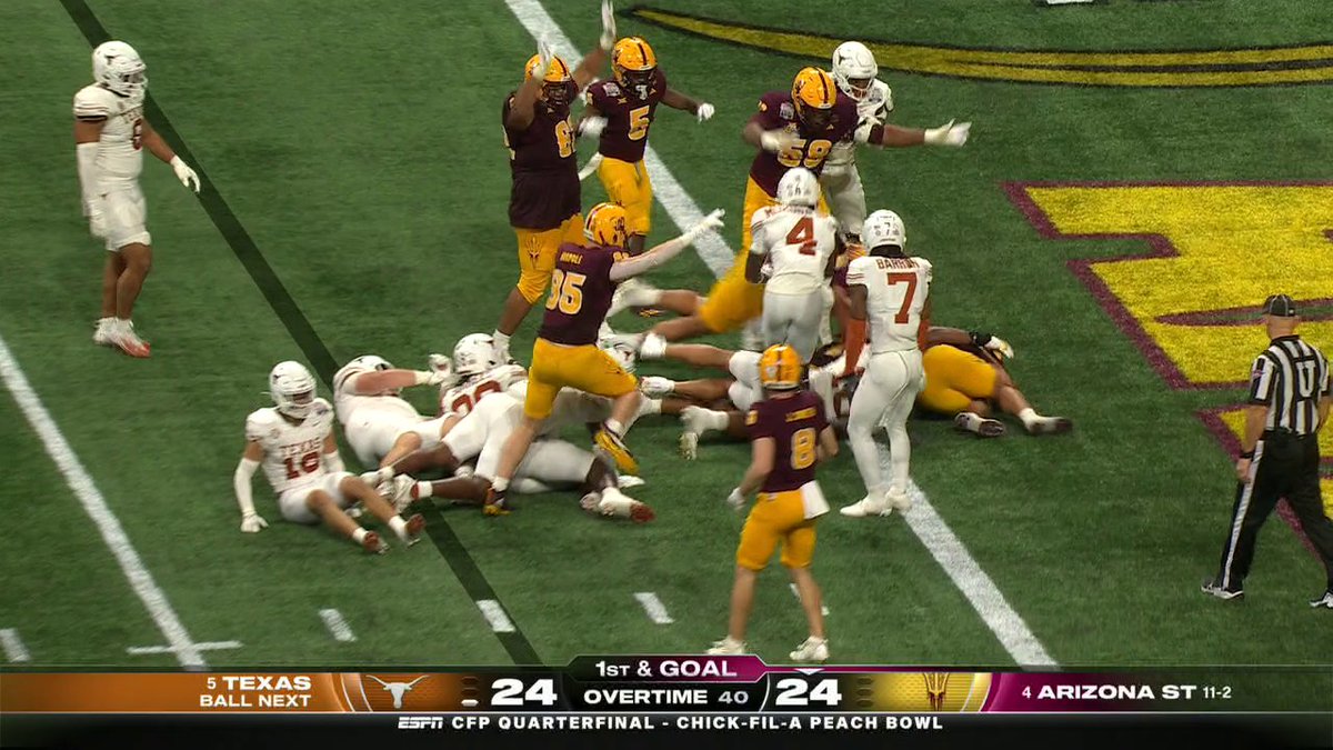 SKATTEBO GIVES ARIZONA STATE THE LEAD IN OT‼️