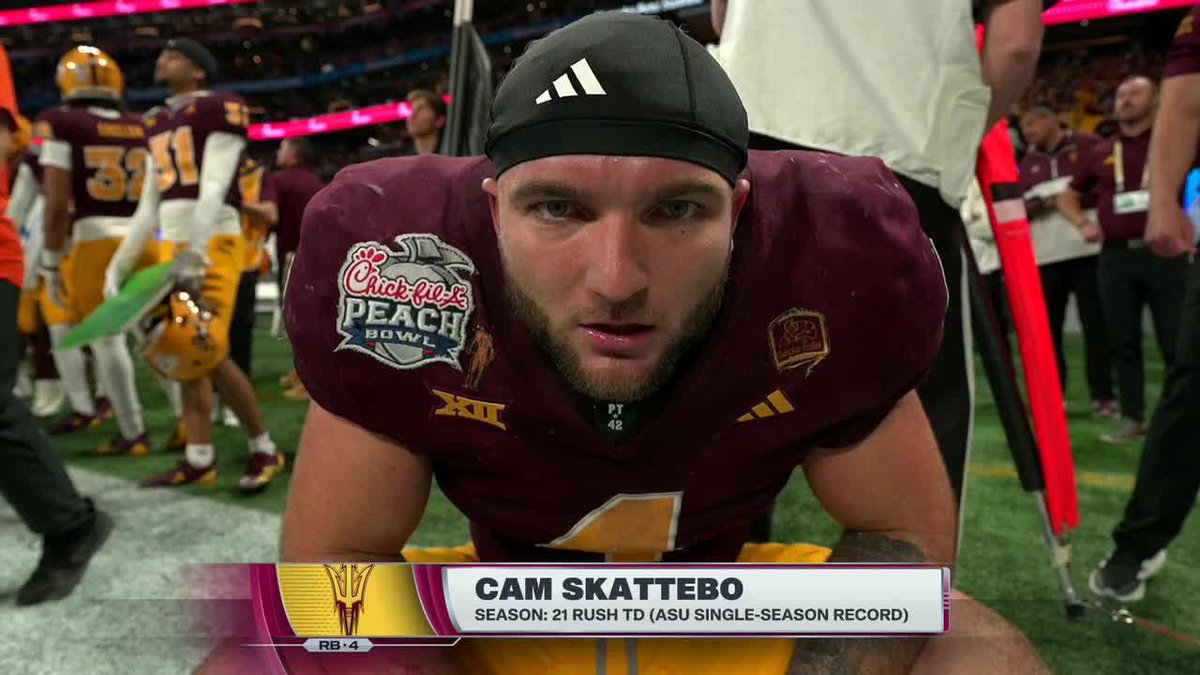 CAM SKATTEBO TALKING THAT TALK AFTER HIS TD 🔥
