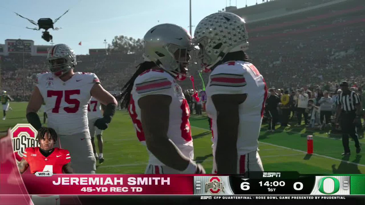 JEREMIAH SMITH TD 🔥 OHIO STATE SCORES ON THEIR OPENING DRIVE‼️