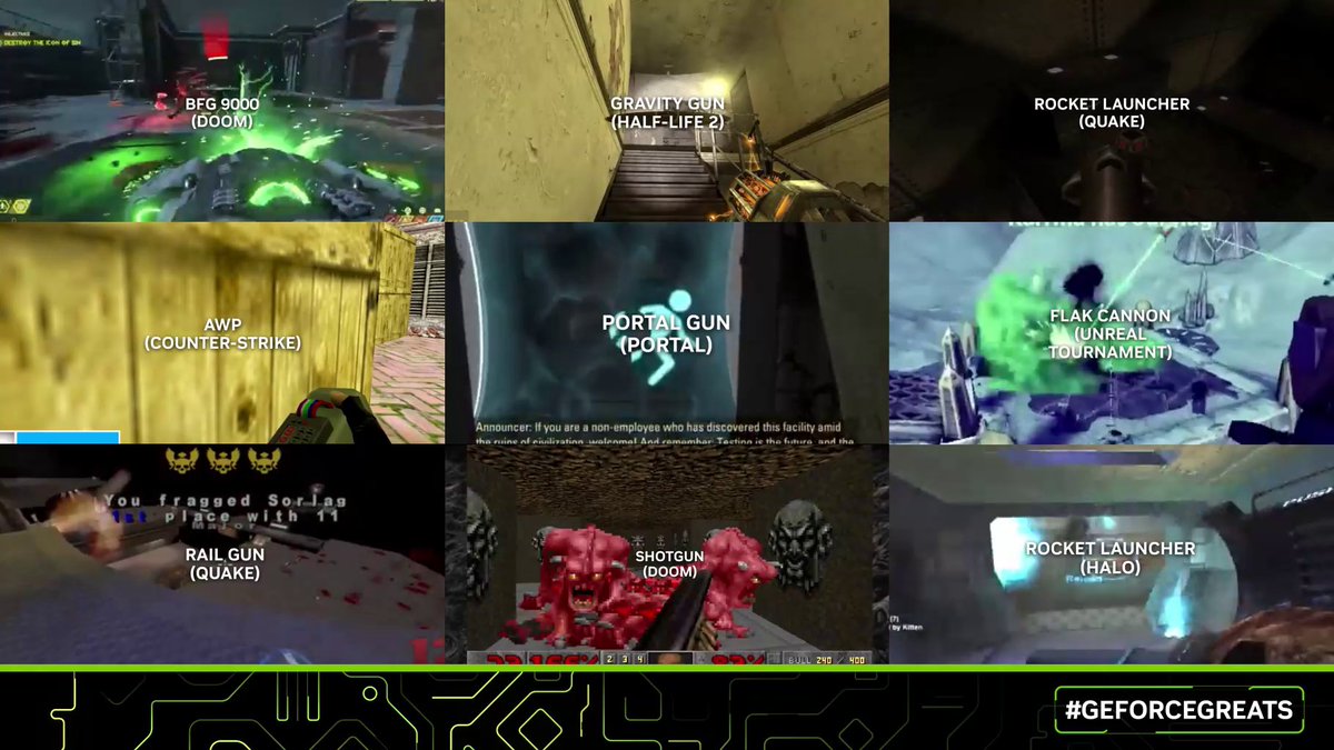 What's the most epic FPS weapon of all time? #GeForceGreats
