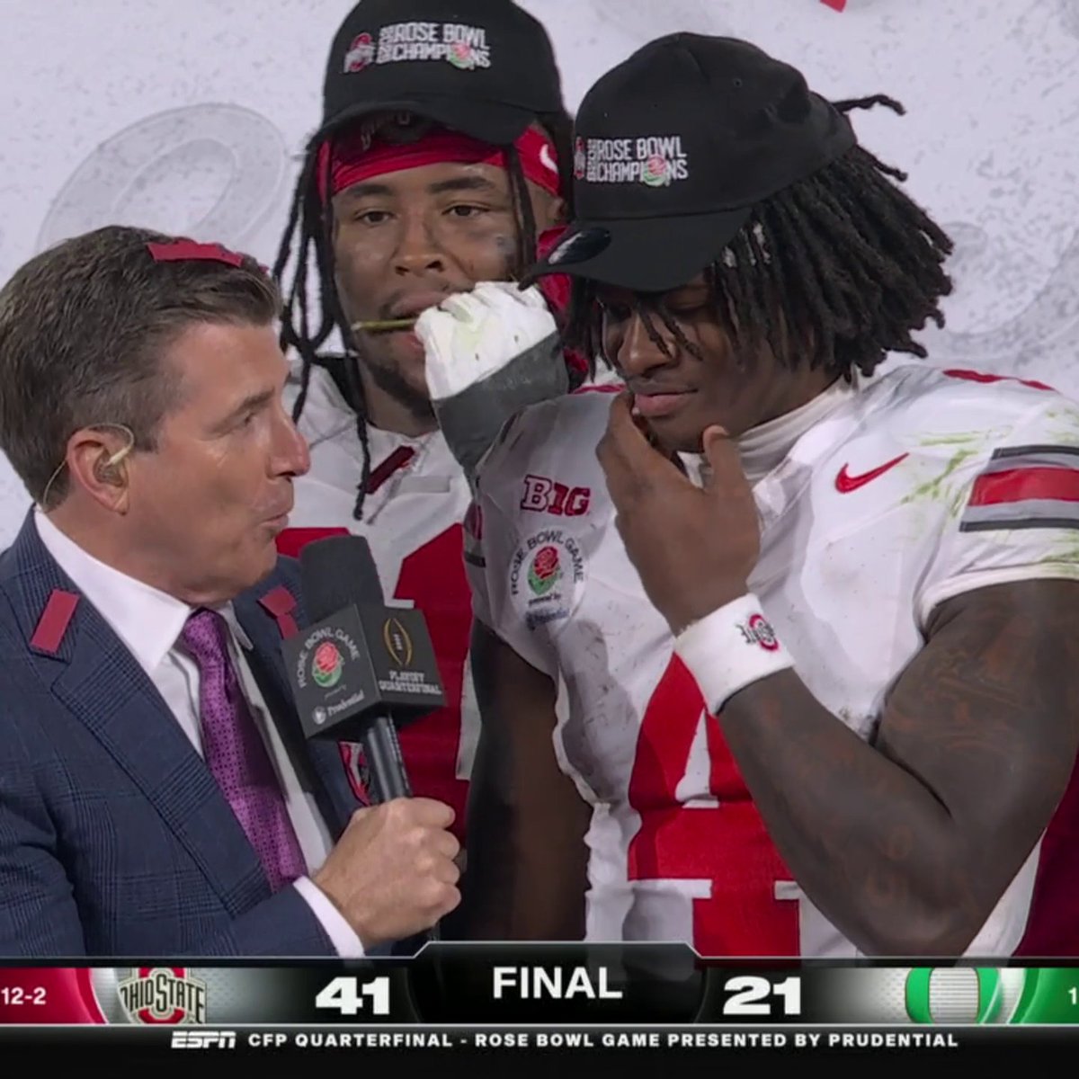 "Can anybody stop you?" - Rece Davis "No." Offensive MVP Jeremiah Smith 🔥