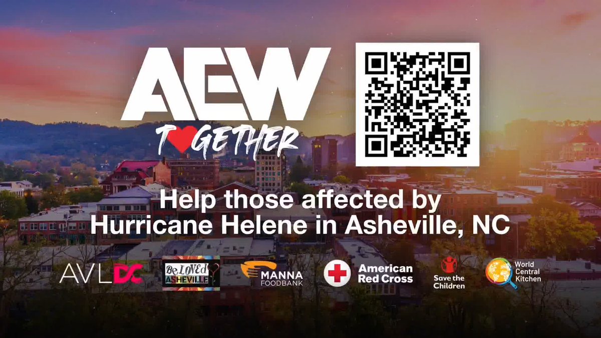 As AEW heads to Asheville, NC for #AEWDynamite Fight For The Fallen tonight, you can help provide support and resources to those affected by Hurricane Helene by making a donation to any of these organizations on the frontlines of disaster relief efforts: