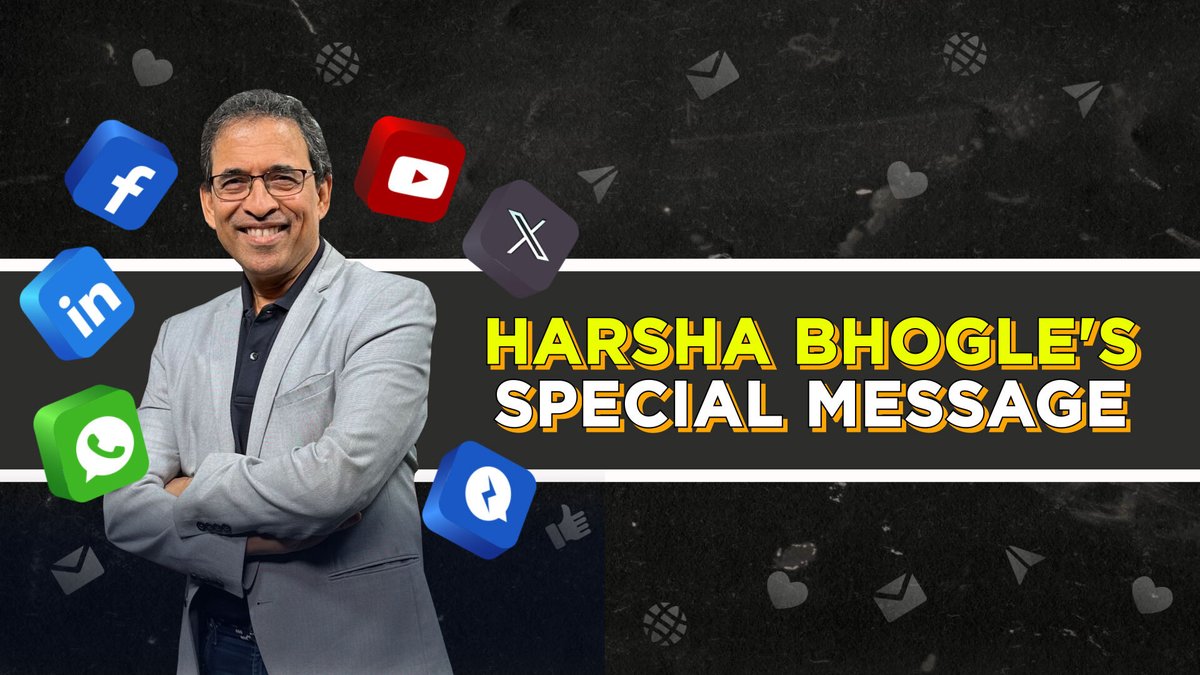 Why is social media sanity important❓ What does it take to better the sports viewing experience? 🏏 Here's Harsha Bhogle's special message ahead of all the 2025 sporting action
