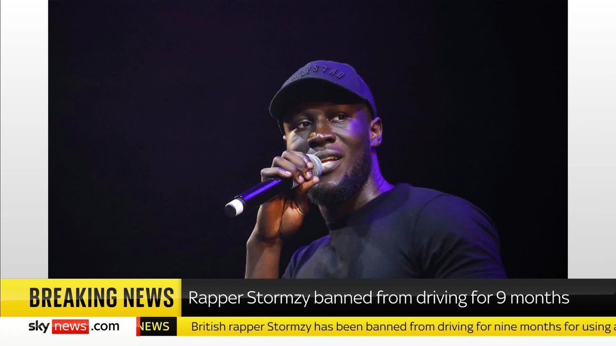 BREAKING: Stormzy has been banned from driving for nine months.