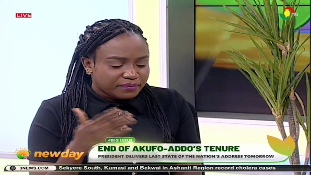 End of President Akufo-Addo's tenure: Personally, I don't think there is any legacy. - Naa Atswei Nee-Okpey NDC Communications team member #TV3NewDay