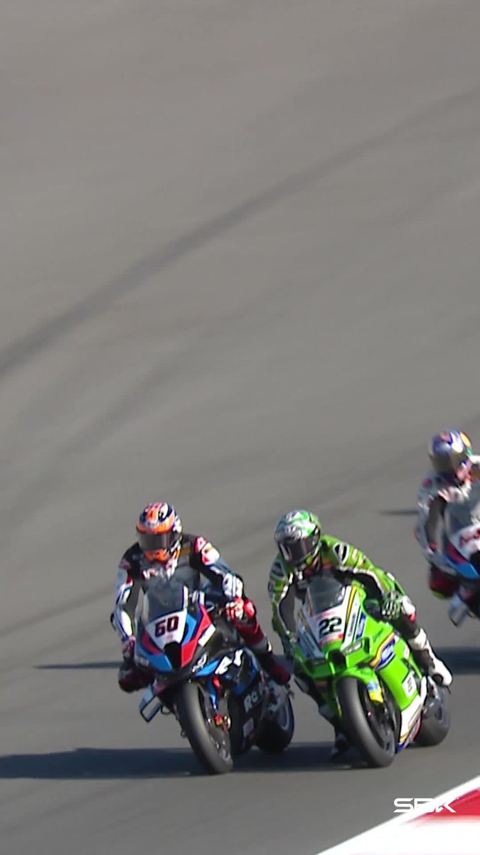 💫Michael van der Mark has got some good moves🕺 Watch as #60 hits the front in Race 2 in Portimao🆙⚔️ #2024SeasonReview #PortugueseWorldSBK 🇵🇹