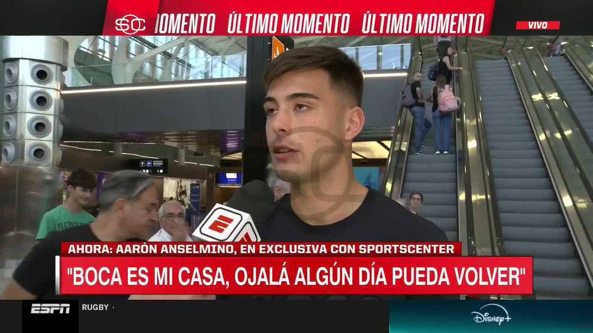 🗣️Aaron #Anselmino a minutos de su viaje a Inglaterra y sumarse a Chelsea: "#Boca ES MI CASA. Ojalá algún día pueda volver".