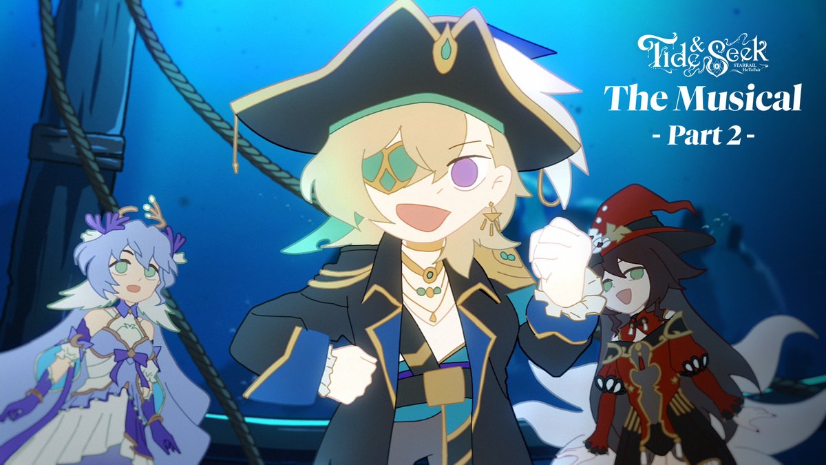 Our new sea friends brought us all here, so we could celebrate the New Year together! Tide & Seek: The Musical - Part 2: The Glorious Seas The Day Watch seas full slime tutorial at #HoYoFair #HonkaiStarRail #TideAndSeek