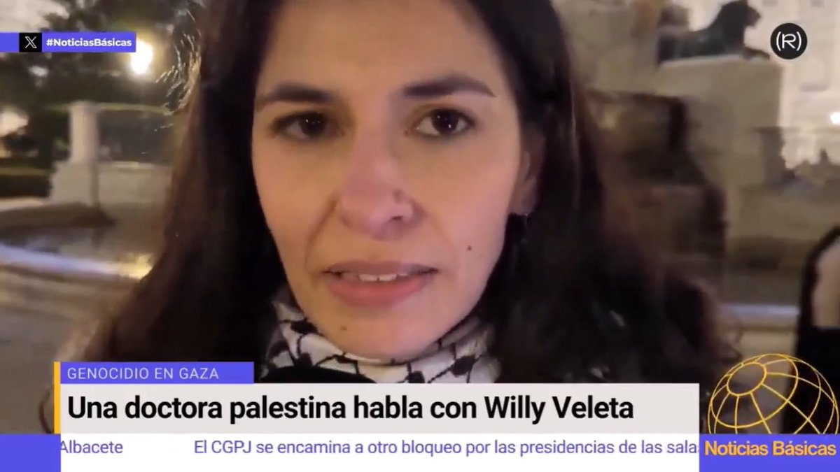 📽 WillyVeleta ha podido hablar con una doctora palestina sobre los últimos ataques de Israel contra hospitales, personal sanitario y civiles heridos 📺 NOTICIAS BÁSICAS |