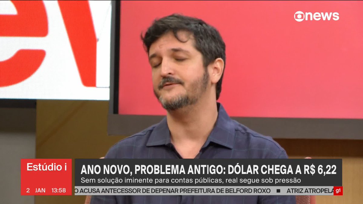 Ano novo, problema antigo: dólar chega a R$ 6,22. Sem solução iminente para as contas públicas, real segue sob pressão. Daniel Sousa elenca os motivos para isso. ➡ Assista ao #Estúdioi: #GloboNews