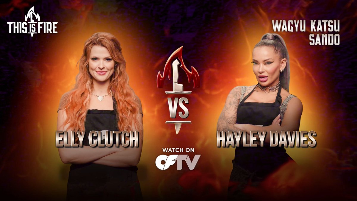 Beauty in the beef! 😍🥩 Don't miss Elly Clutch and Hayley Davies in the #ThisIsFire semifinals... 📺 Tune in now: