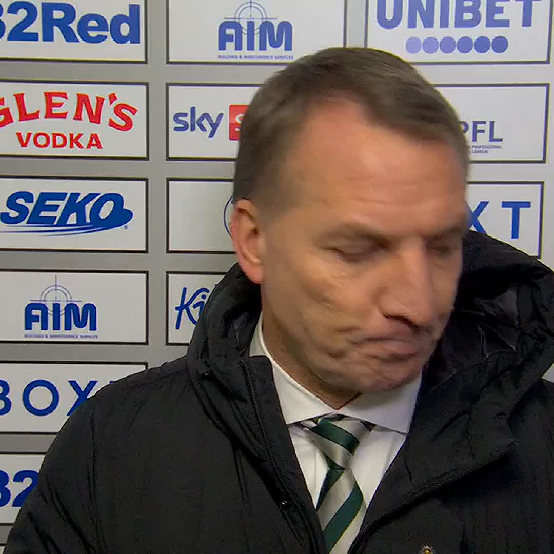 🗣️ "We look at the bigger picture, we're halfway through the season, we're 11 points clear. Today is a little reminder that we need to keep pushing and fighting." Brendan Rodgers admits Rangers were "better" than his Celtic side at Ibrox ⤵️