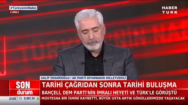 2025 terör örgütü PKK'nın silah bıraktığı yıl mı olacak? Terörsüz Türkiye amacı başarıya ulaşacak mı? AK Parti Diyarbakır Milletvekili Galip Ensarioğlu #TürkiyeninNabzı'nda değerlendirdi.