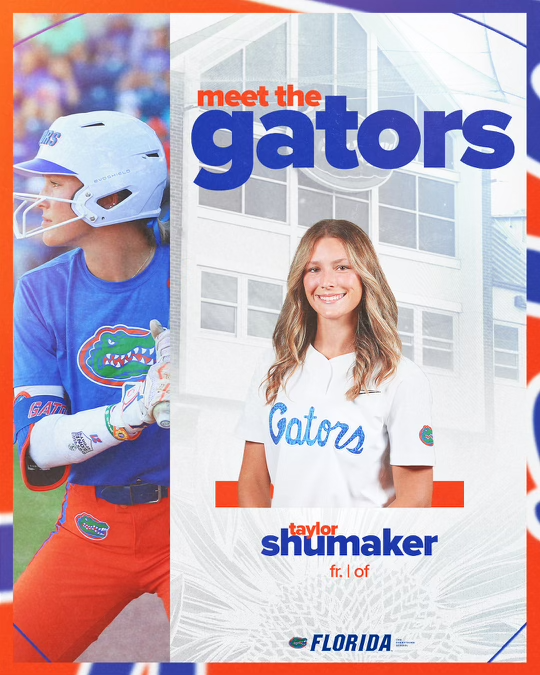 WEST COAST ➡️ EAST COAST Meet our outfielder from Fullerton, CA, Taylor Shumaker! Drop a 🐊 in the comments if you're excited to see Taylor play! Details » | #GoGators