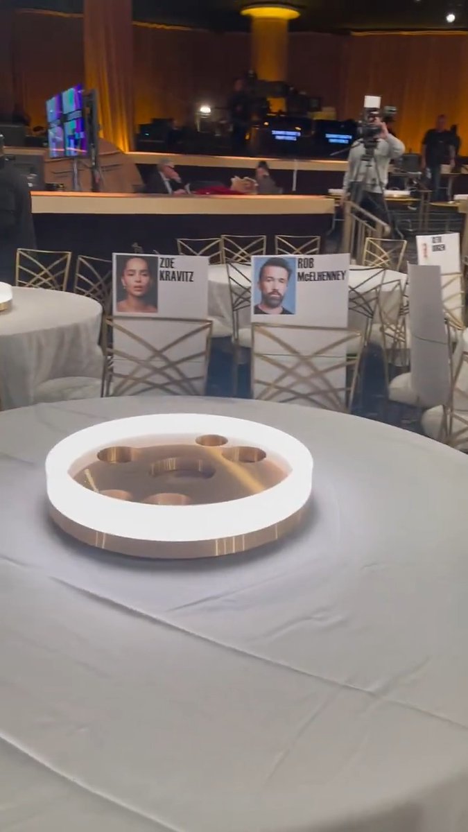 A look at the seating arrangement for the 2025 Golden Globes. (via The Hollywood Reporter)