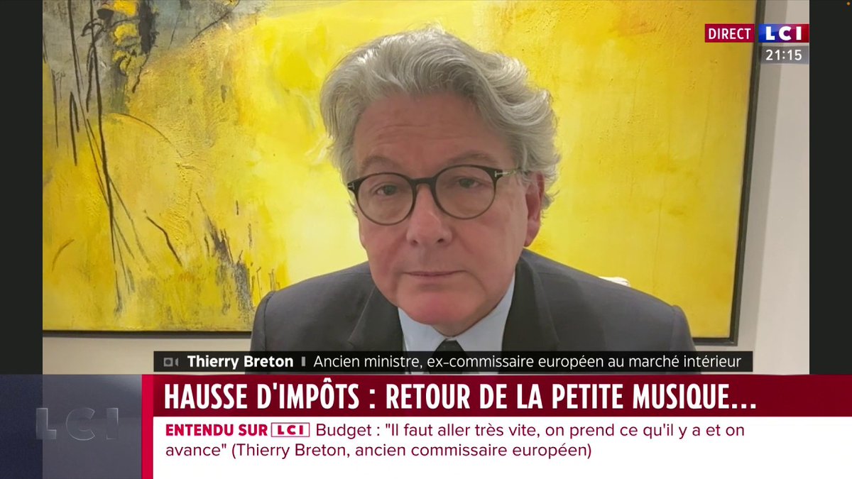 🗣️ "La France est redevenu le pays le plus attractif en matière d'investissements d'Europe parce qu'on a pu donner de la visibilité, sept années durant, à tous ceux qui ont décidé de venir investir en Europe" assure Thierry Breton ▶️ Darius Rochebin