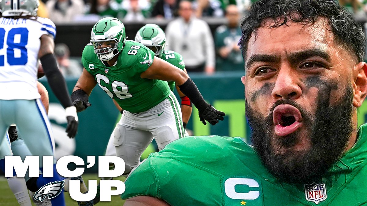 Jordan Mailata mic'd up versus the Cowboys didn't disappoint. Enjoy the episode 🎙️