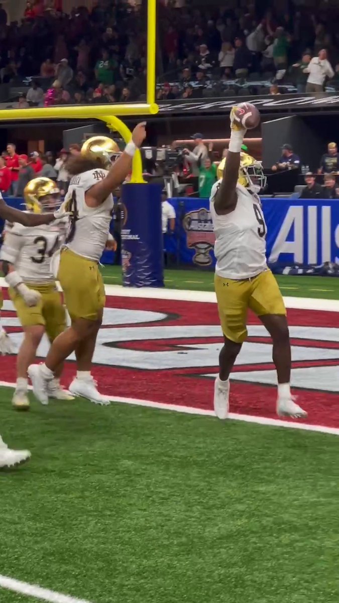 Fumble ➡️ TD Two big plays for Notre Dame‼️
