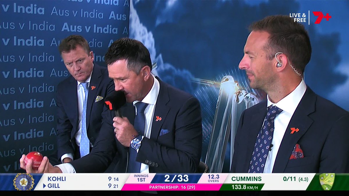 "As far as I was concerned, if (the ball) had've come out of (Smith's) hand, he wouldn't have been able to scoop it up." - Ricky Ponting on the Smith catch decision #AUSvIND